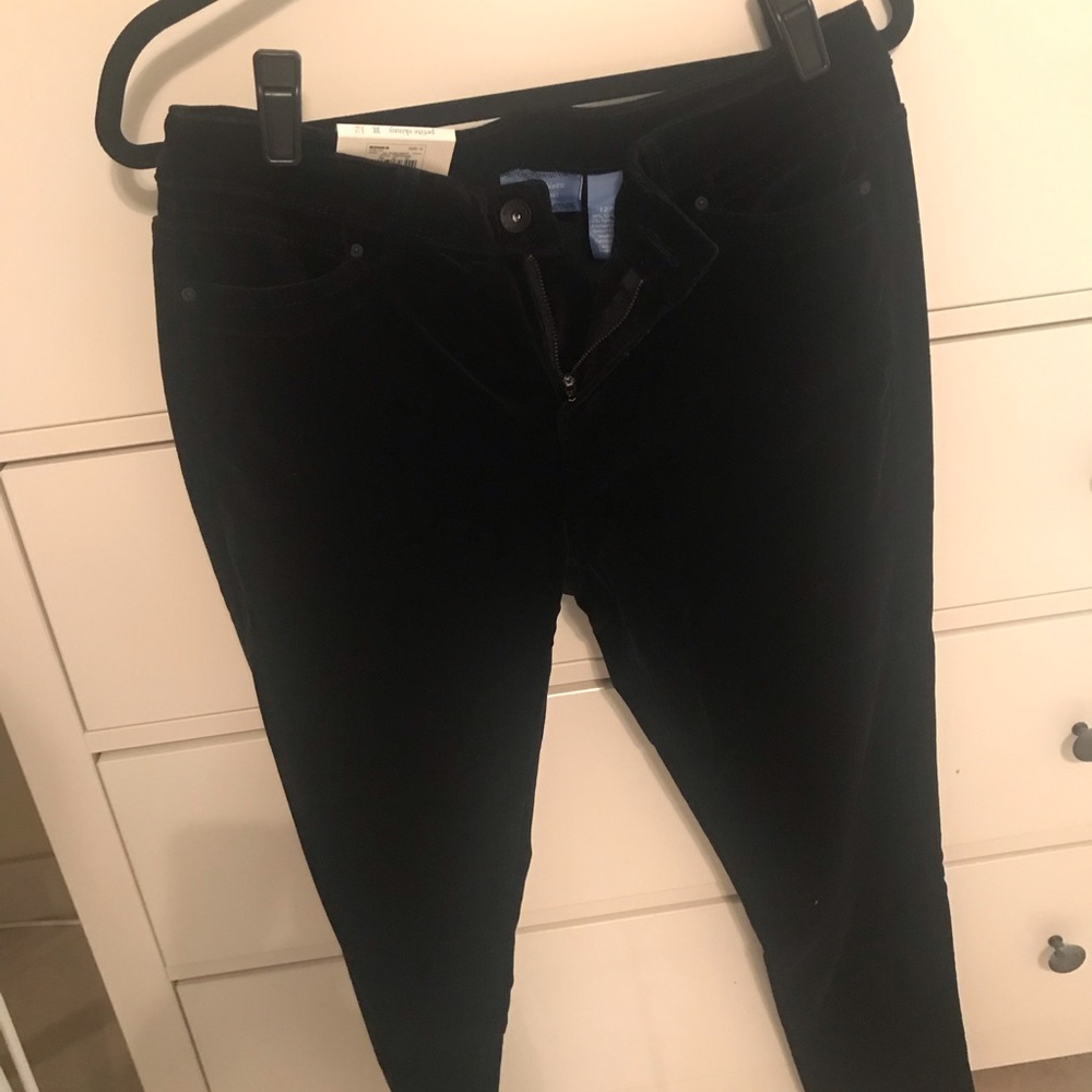 Simply Vera velvet pants jeans sz 12P NWT